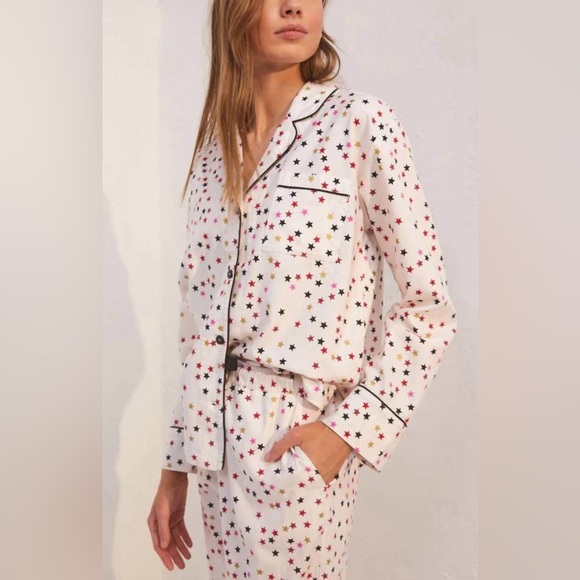 NEW Z SUPPLY dreamer star pj set in vanilla ice - Picture 1 of 7